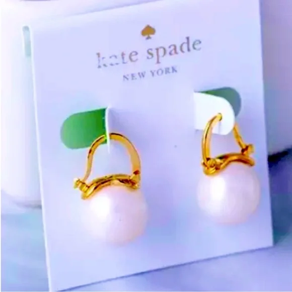 KATE SPADE NEW YORK ♠️✨ shine on pearl drop earrings - Picture 3 of 8